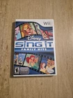 Disney Sing It Family Hits Nintendo Wii Complete CIB