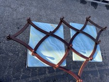 Antique American Victorian Walnut Folding Adjustable Wall Hanging Hat Rack