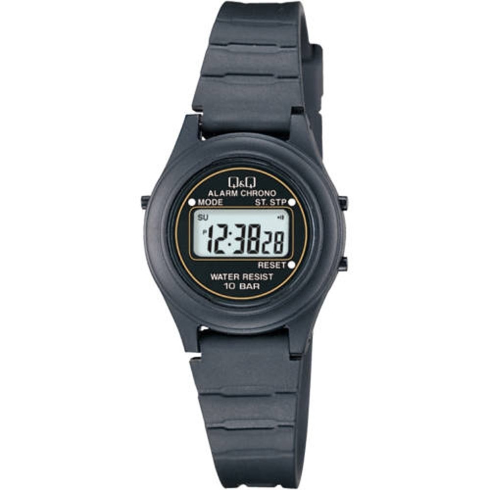 Women's Stop 26mm Strap Citizen Digital Alarm Watch Watch Q&amp;Q by Black Calendar - vintagewatches.pk