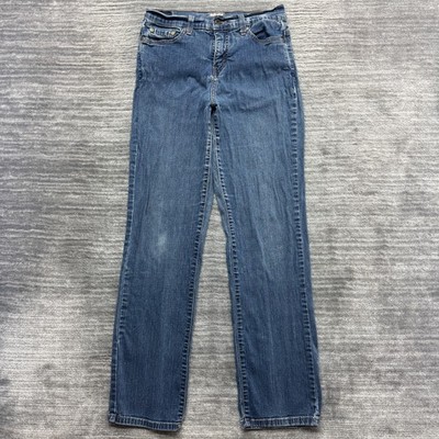 Levis 512 Jeans Size 8M Womens Perfectly Slimming Straight Stretch Blue Denim