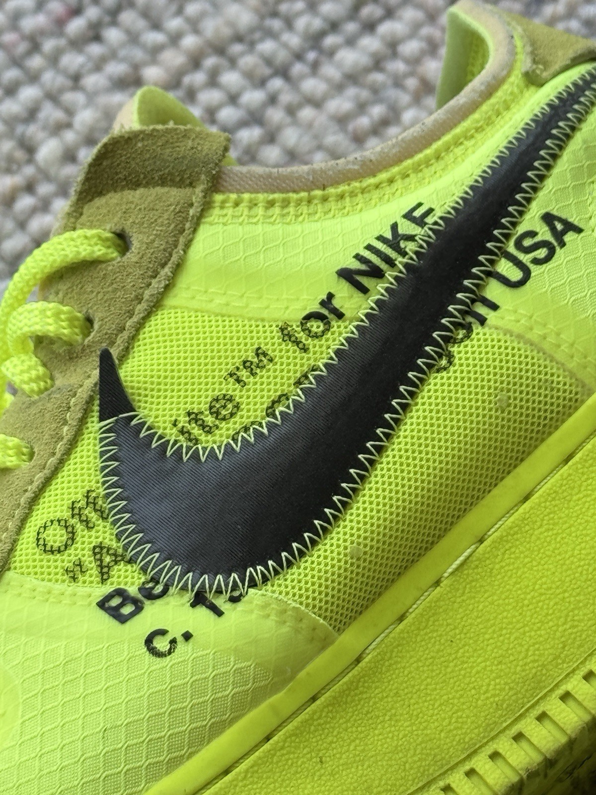 OFF WHITE X NIKE Nike Off White x Air Force 1 Low Volt US 9.5 UK 8.5 EU 43