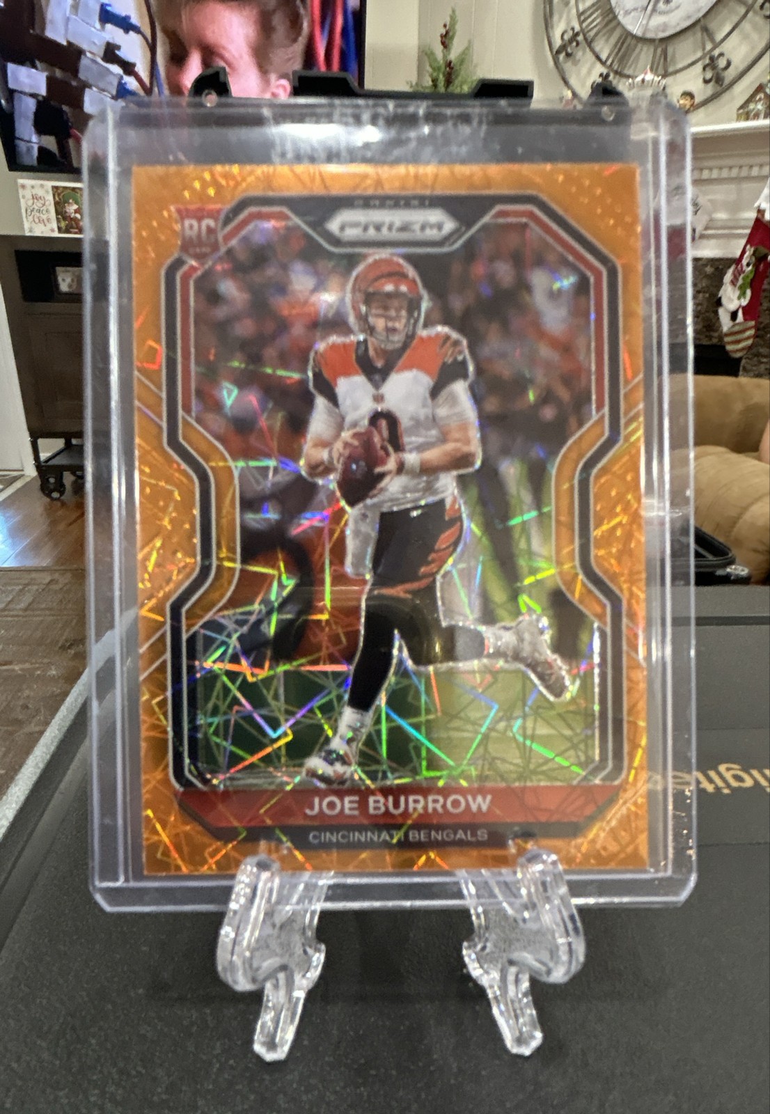 2020 Panini Prizm - Rookie Joe Burrow #307 Orange Lazer Prizm (RC)