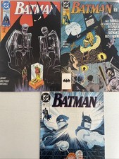 BATMAN. NUMBER'S 456 & 458-459. (3 ISSUE 1990-1991 LOT) DC COMICS.