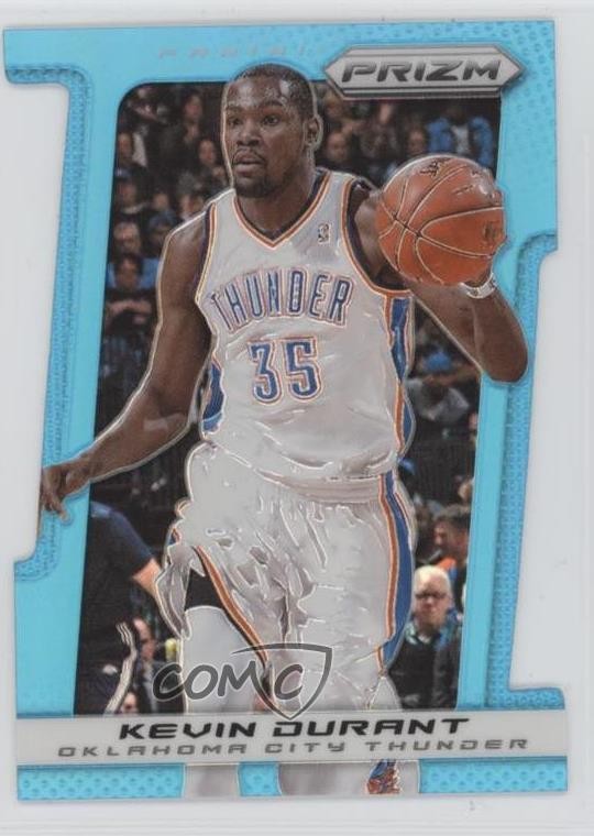 2013-14 Panini Prizm Light Blue Prizm Die-Cut 18/199 Kevin Durant #147 5ir