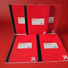 Up  Up College Ruled Composition Notebook 70 Sheets Red Poly Cover Set Of 5