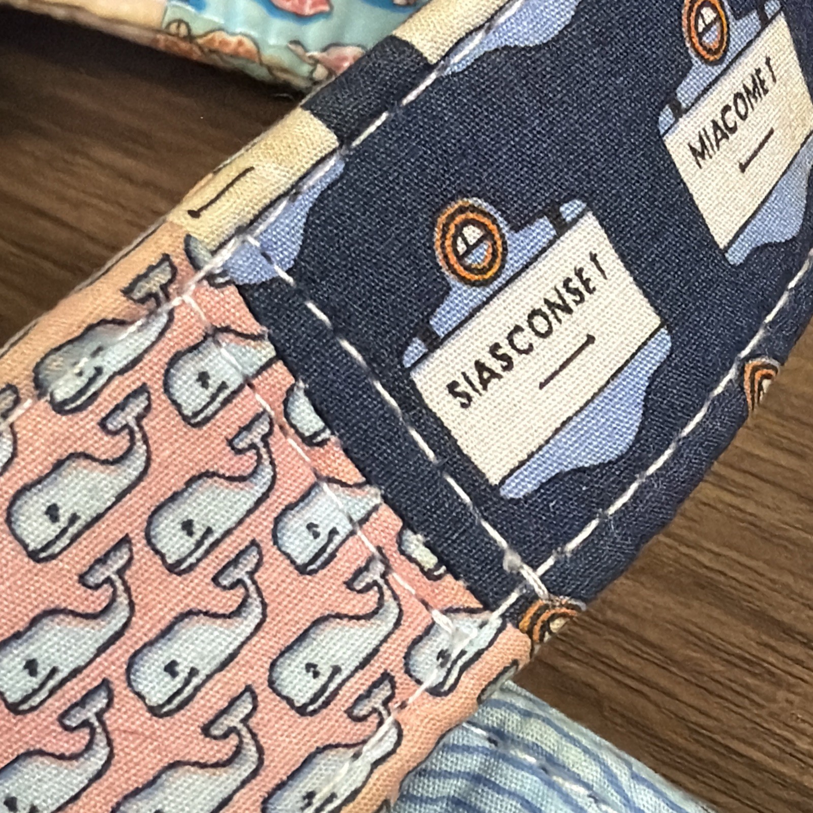 Vineyard Vines Medium Patchwork D-Ring Fabric Bel… - image 8