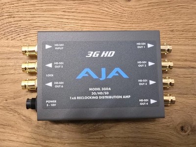 AJA 3GDA 1X6 3G / HD / SD SDI VERTEILER RECLOCKING 