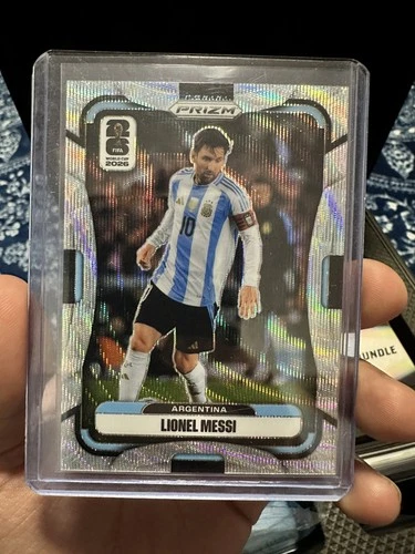LIONEL MESSI 2026 Prizm FIFA World Cup World Cup Silver Wave Argentina #10 COMBO