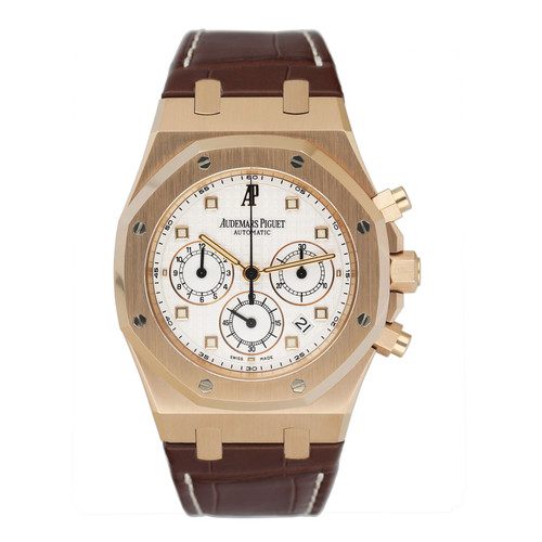 Audemars Piguet Royal Oak 26022OR 18K Rose Gold Mens Watch Wit...