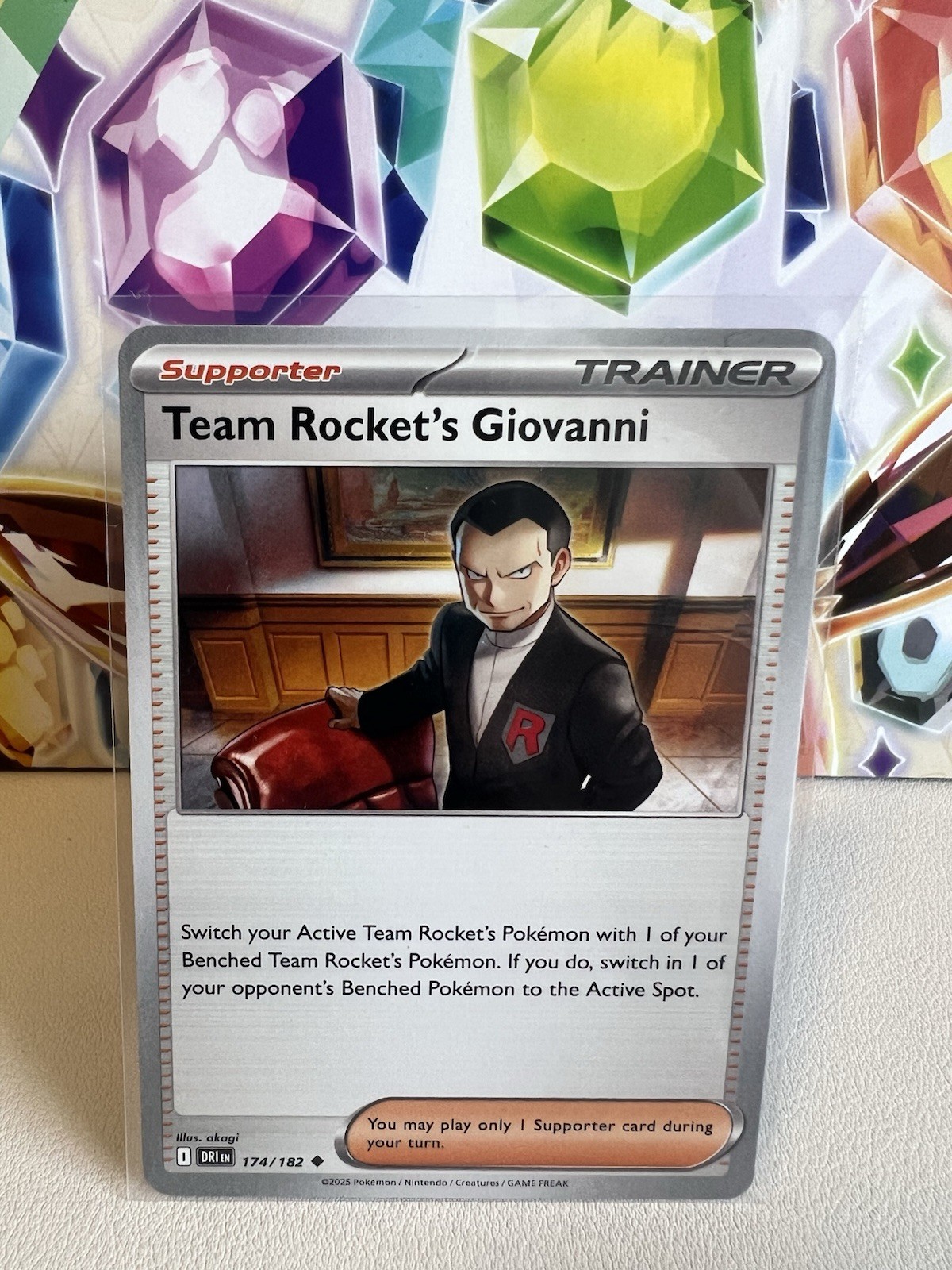Team Rocket’s Giovanni 174/182 Uncommon Regular - Pokemon Destined Rivals NM