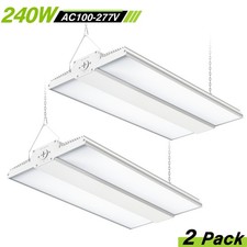 2PACK 240W LED Linear High Bay Light Commercial Warehouse Lamp 3000K/4000K/5000K