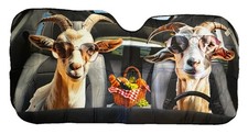 Goat Windshield Sun Shade Funny Car SUV Front Window UV Protector Foldable