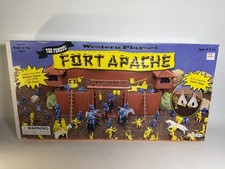 The Famous FORT APACHE Western Playset With Indian Camp Made In The USA