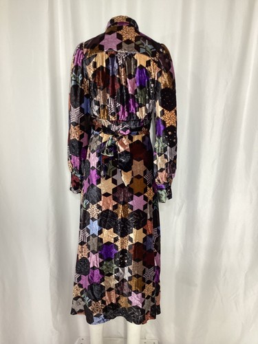 Vestido midi Sea New York Estrella estampado de estrellas en terciopelo para mujer multicolor talla 0 - Imagen 8 de 8