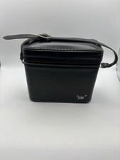 Vintage 126 Camera Carrying Case Black Faux Leather Zip Travel Bag Retro Photo