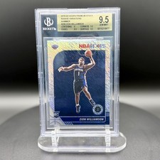 2019-20 NBA Hoops Premium Stock Rookie Variation Zion Williamson Shimmer BGS 9.5