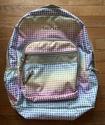 LL Bean Original Book Pack 24L Backpack White Multicolor Dot Print