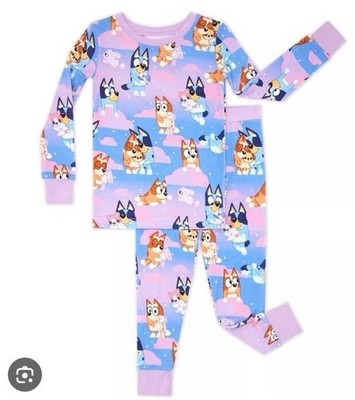BLUEY 2T little sleepies pink purple long sleeve new sleepytime limited edition