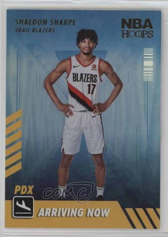 2022-23 Panini NBA Hoops Arriving Now Holo Shaedon Sharpe #7 0x49