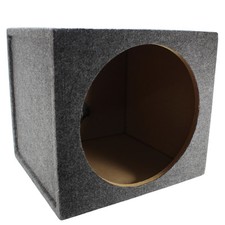 15" Sealed Carpeted Single Subwoofer Box Made w/ Heavy-Duty Mdf Audiopipe