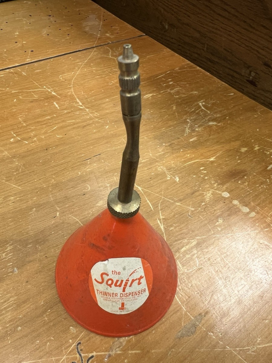 The Squirt Thinner Dispenser Collectible Oil Can Machinist Tool