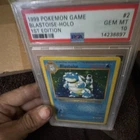 Pokémon Blastoise Base Set Shadowless 1st Edition Holo PSA 10 100 HP