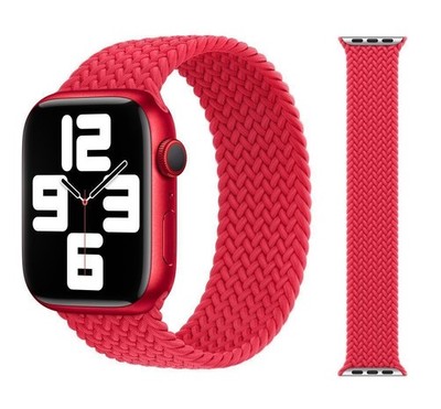 Original Apple Braided Solo Loop Armband 42/44/45mm Größe 10 (Product) Red 3.Gen