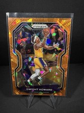 Dwight Howard Panini 2020-21 Prizm Orange Cracked Ice Prizm Los Angeles Lakers
