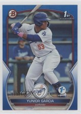 2023 Bowman 1st Edition Blue Foil /150 Yunior Garcia #BPPF-142 13bp