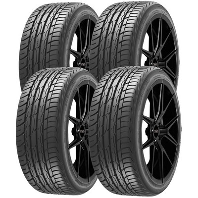 (QTY 4) 285/35R22 Zenna Argus UHP 107W XL Black Wall Tires