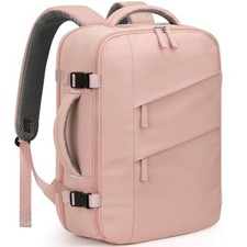 Capolo Travel Laptop Backpack Women Men Personal Item Weekender Travel Bag Pink
