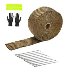 Exhaust Heat Wrap Roll 2" x 50' Titanium Fiberglass Heat Shield Tape 1 Rolls