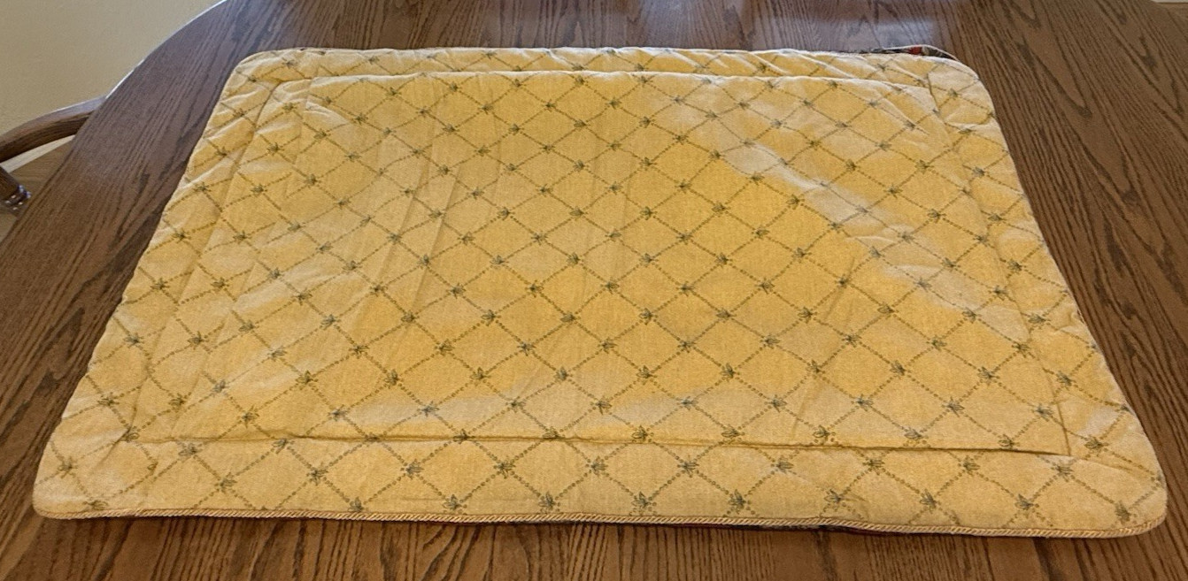 Set of 2 King Size Croscill Home Imperial Empress Pillow Shams Red/Gold Damask