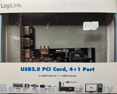 LogiLink PC0028 PCI USB 2.0 Karte USB 4+1 PC