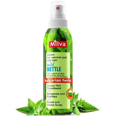 Milva Hair Tonic with Nettle Extract - Sebum Control Lotion for Oily Hair & Root
