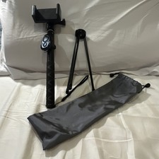 Black Adjustable Clamp Tripod Mount with Holder and Carrying Bag