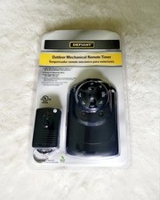 Defiant Outdoor Power Mechanical Timer with Wireless Remote Dusk Dawn Option NEW