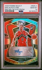 2020 Select Tie Dye MALACHI FLYNN RC Auto Raptors /25 PSA 10 Gem Mint