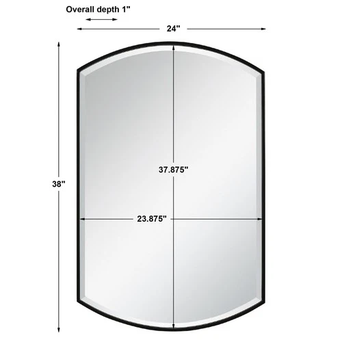 Shield - 38 Inch Shaped Mirror Mirrors Uttermost 09705 - Picture 6 of 10