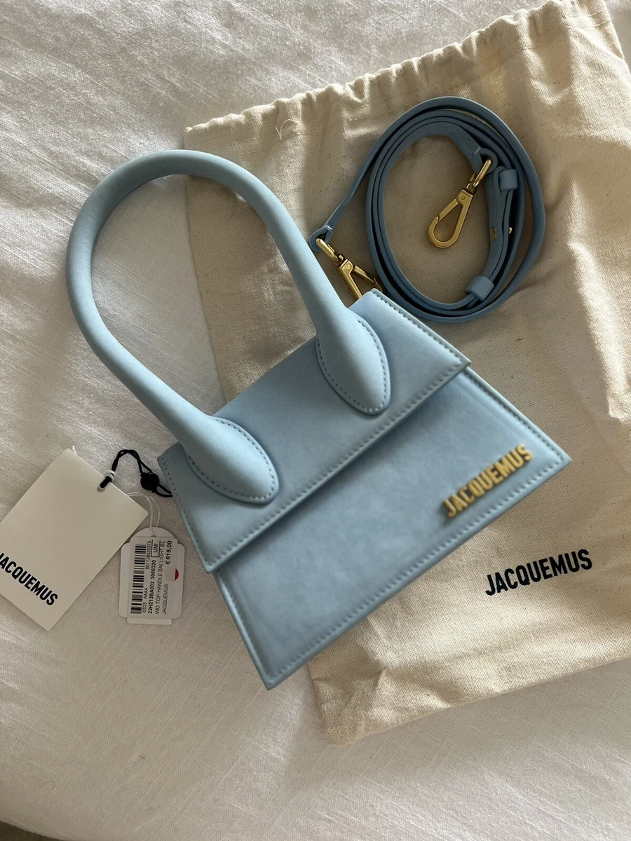 Jacquemus Le Chiquito Medium Leather Top-handle Bag In Light Green