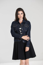 Hell Bunny Indiana Jacket Navy.