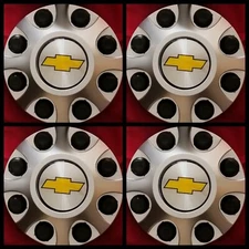 4pc 2011 - 2016 GMC Sierra HD 2500 3500 Hub wheel Center Cap SILVER 9597819