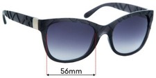 SFx Replacement Sunglass Lenses Fits Burberry B 4219 - 56mm Wide
