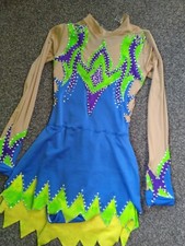 Rhythmic Gymnastics Leotard - Blue  Green - Used.  