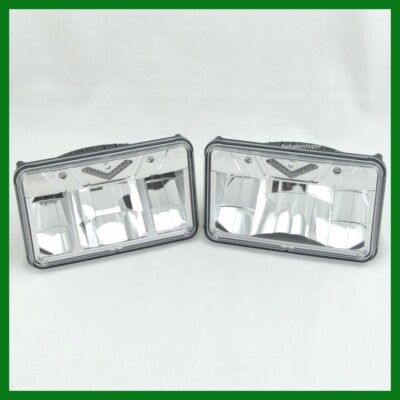 Maxxima 4''X 6'' Low & High Beam White LED Replacement Headlight -Set of 2