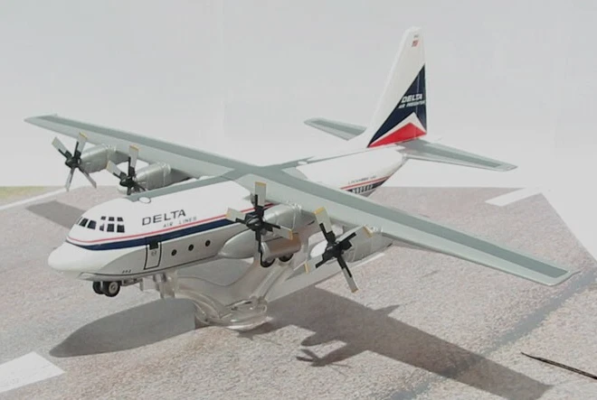 Corgi  Lockheed Martin L-100 HERCULES, DELTA AIR LINES,N9259R, Widget scheme. - Image 3 of 4