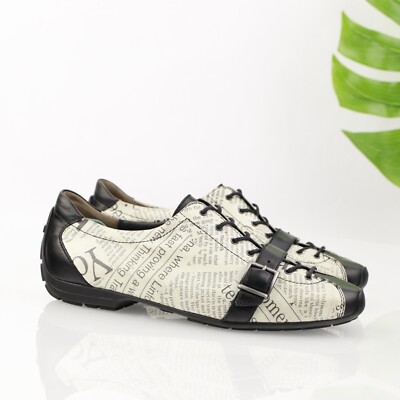 Paul Green Womens Kyle Oxford Size 7.5 Black Newspaper Journalist Driving Shoe