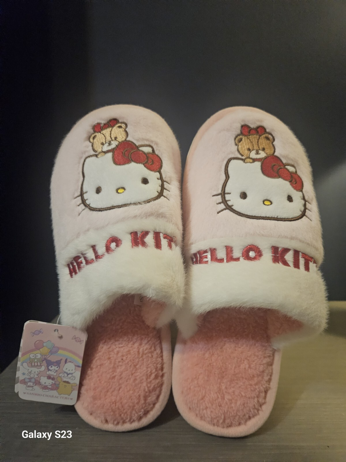 SAOLA Genuine Sanrio Hello Kitty Slippers Size 3 4adults Hard Sole Super Soft