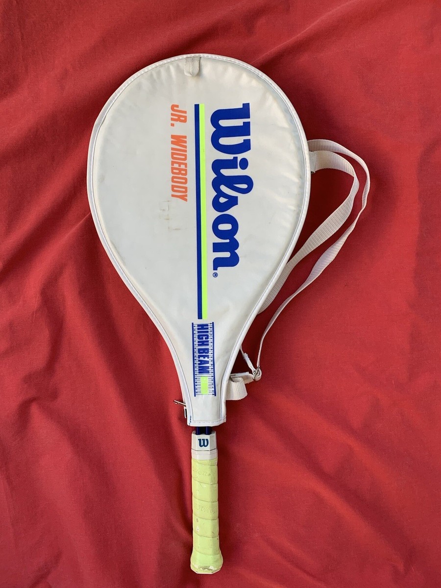 Wilson JR Widebody 25 Metal Tennis Racquet Racket 4 Blue Yellow