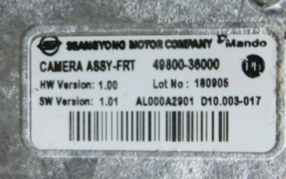 Ssangyong Rexton Y400 2017-2020 Front Camera 49800-36000 - Image 4 of 4